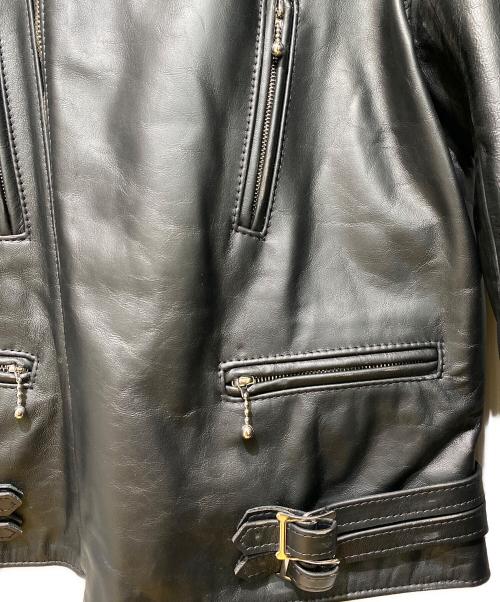 COMME des GARCONS（コムデギャルソン）COMME des GARCONS (コムデギャルソン) Lewis Leathers (ルイスレザース) 21AW ライトニング レザーライダースジャケット ブラック サイズ:40の古着・服飾アイテム