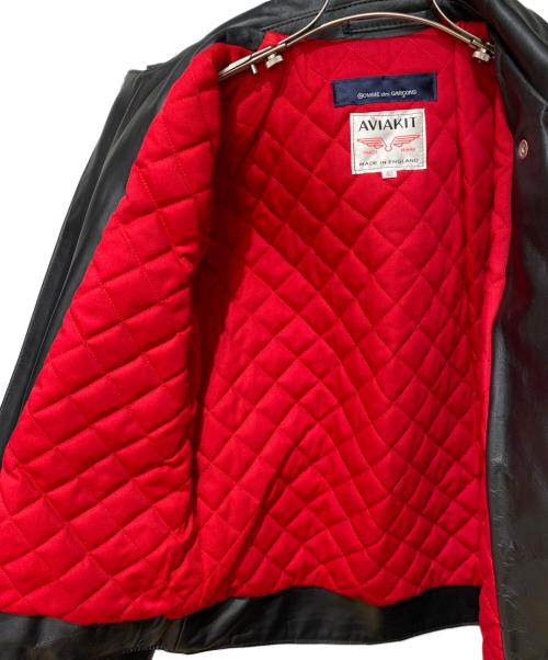 COMME des GARCONS（コムデギャルソン）COMME des GARCONS (コムデギャルソン) Lewis Leathers (ルイスレザース) 21AW ライトニング レザーライダースジャケット ブラック サイズ:40の古着・服飾アイテム