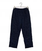 stussyステューシー）の古着「BEACH PANT WRINKLED STRIPE」｜ネイビー
