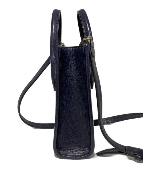 GUCCI（グッチ）GUCCI (グッチ) ミニトートバッグ ネイビー×ベージュ サイズ:-の古着・服飾アイテム