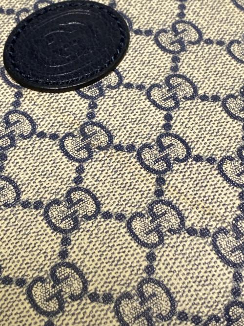 GUCCI（グッチ）GUCCI (グッチ) ミニトートバッグ ネイビー×ベージュ サイズ:-の古着・服飾アイテム