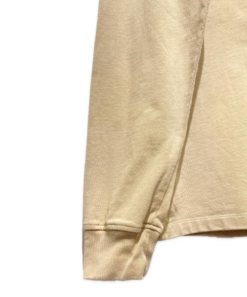 AMIPARIS（アミパリス）AMIPARIS (アミパリス) ハートロゴ入り長袖Tシャツ ベージュ サイズ:Sの古着・服飾アイテム