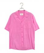 AMI Alexandre Mattiussiアミアレクサンドルマテュッシ）の古着「半袖オープンカラーシャツ」｜ピンク