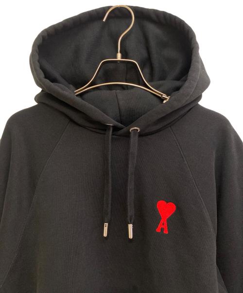 AMIPARIS（アミパリス）AMIPARIS (アミパリス) ロゴパーカー ブラック サイズ:Lの古着・服飾アイテム