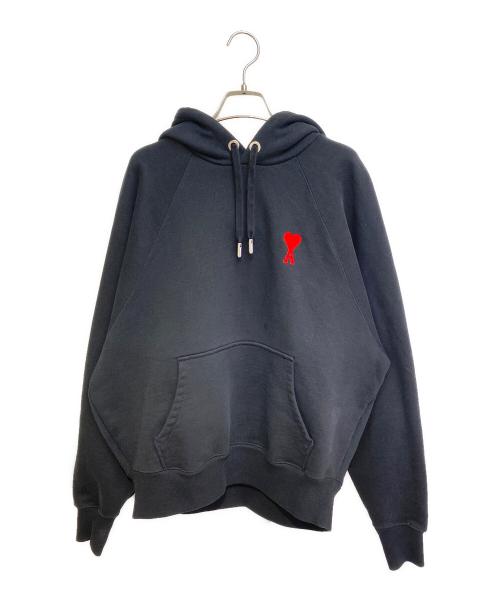 AMIPARIS（アミパリス）AMIPARIS (アミパリス) ロゴパーカー ブラック サイズ:Lの古着・服飾アイテム