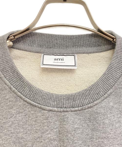 AMIPARIS（アミパリス）AMIPARIS (アミパリス) ロゴスウェットシャツ グレー サイズ:XLの古着・服飾アイテム