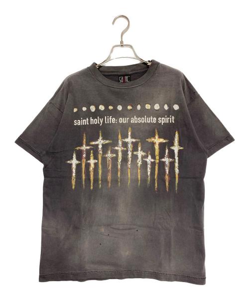 SAINT MICHAEL（セントマイケル）SAINT MICHAEL (セントマイケル) FORSOMEONE (フォーサムワン) FS SS T-SHIRT グレー サイズ:Mの古着・服飾アイテム