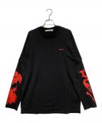 GIVENCHYジバンシィ）の古着「Modern-fit Rose-print L/S」｜ブラック