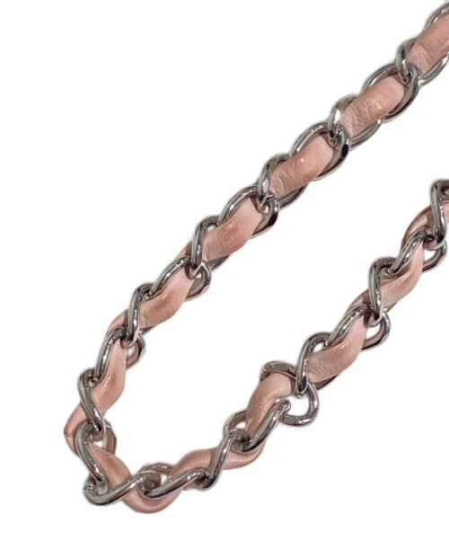 CHANEL（シャネル）CHANEL (シャネル) ツイードミニマトラッセ チェーンショルダーバッグ ピンクの古着・服飾アイテム