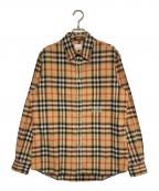 BURBERRYバーバリー）の古着「チェックシャツ」｜ブラウン