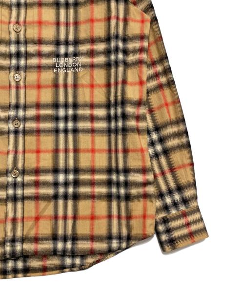 BURBERRY（バーバリー）BURBERRY (バーバリー) チェックシャツ ブラウン サイズ:XSの古着・服飾アイテム