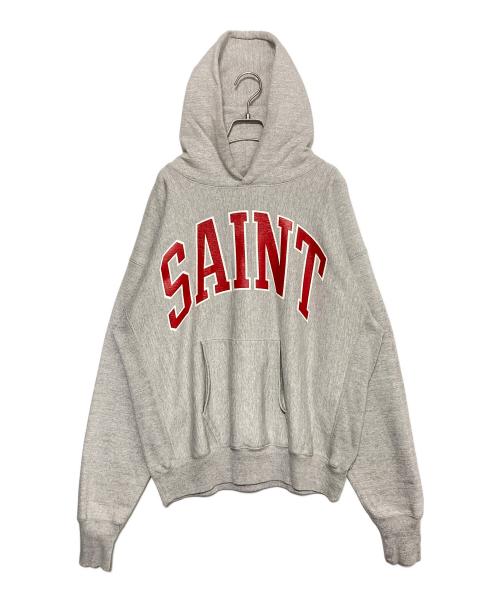 SAINT MICHAEL（セントマイケル）SAINT MICHAEL (セントマイケル) HOODIE / ARCH SAINT ライトグレー サイズ:Lの古着・服飾アイテム