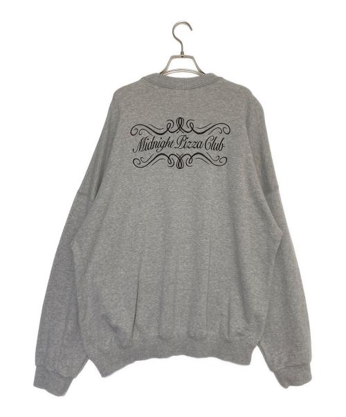 TTT MSW（ティー）TTT MSW (ティー) MIDNIGHT PIZZA CLUB (ミッドナイトピザクラブ) スウェット グレー サイズ:XLの古着・服飾アイテム