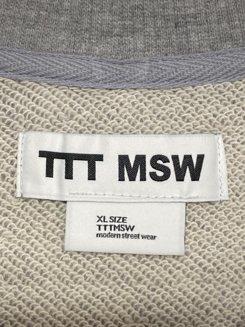 TTT MSW（ティー）TTT MSW (ティー) MIDNIGHT PIZZA CLUB (ミッドナイトピザクラブ) スウェット グレー サイズ:XLの古着・服飾アイテム