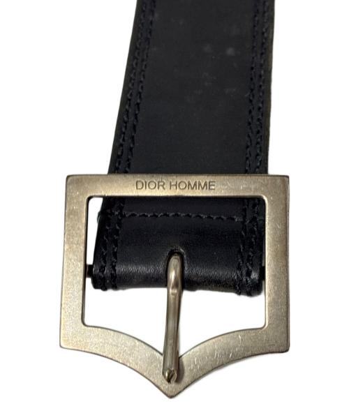 DIOR HOMME（ディオール オム）DIOR HOMME (ディオール オム) Dバックルベルト/05SS/エディ期 ブラック サイズ:95の古着・服飾アイテム