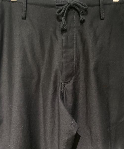 Yohji Yamamoto pour homme（ヨウジヤマモト プールオム）Yohji Yamamoto pour homme (ヨウジヤマモト プールオム) CLASSIC DRAWSTRING PANTS（クラシックドローストリングパンツ） ブラック サイズ:1の古着・服飾アイテム