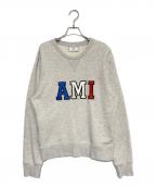 AMI Alexandre Mattiussiアミアレクサンドルマテュッシ）の古着「ロゴスウェット」｜ライトグレー