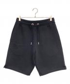 AMI Alexandre Mattiussiアミアレクサンドルマテュッシ）の古着「ハートロゴハーフスウェットパンツ」｜ブラック