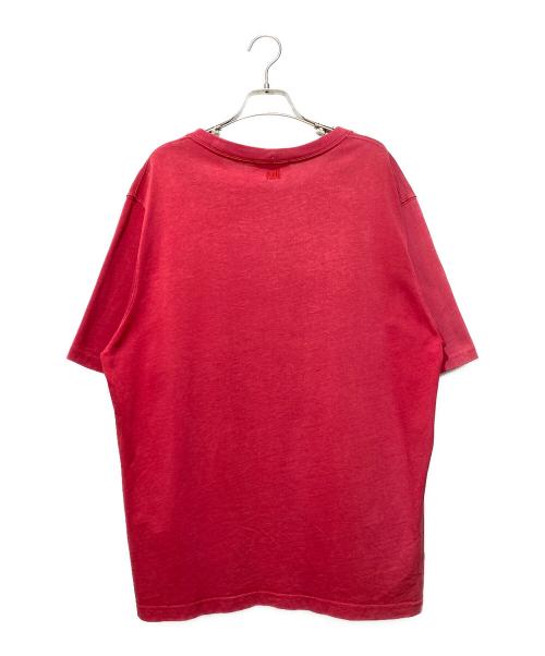 AMI Alexandre Mattiussi（アミアレクサンドルマテュッシ）AMI Alexandre Mattiussi (アミアレクサンドルマテュッシ) ハートロゴ半袖Tシャツ バーガンディー サイズ:Lの古着・服飾アイテム