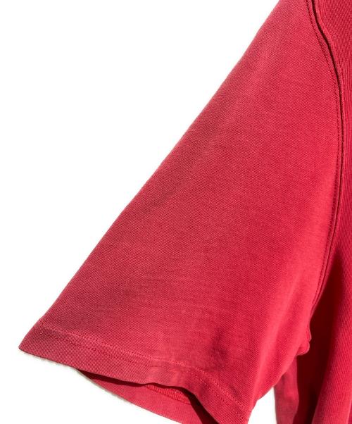 AMI Alexandre Mattiussi（アミアレクサンドルマテュッシ）AMI Alexandre Mattiussi (アミアレクサンドルマテュッシ) ハートロゴ半袖Tシャツ バーガンディー サイズ:Lの古着・服飾アイテム