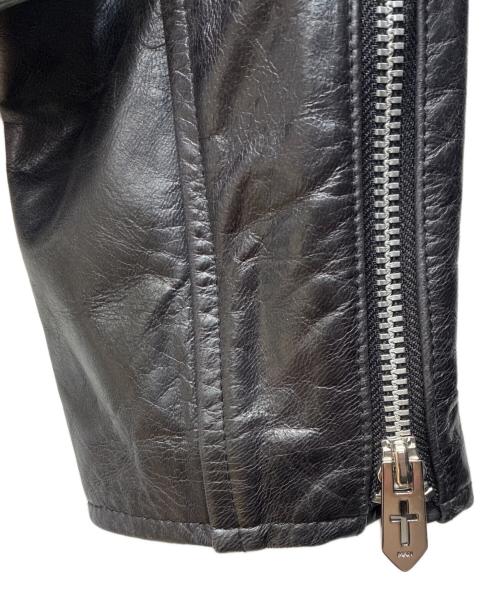 masu（エムエーエスユー）MASU (エムエーエスユー) 24AW WEB SINGLE RIDERS JACKET ブラック サイズ:44の古着・服飾アイテム