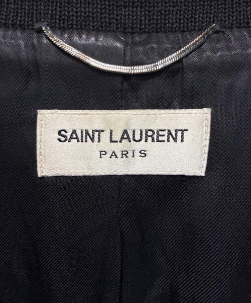 Saint Laurent Paris（サンローランパリ）Saint Laurent Paris (サンローランパリ) TEDDY JACKET/エディ期/Archive ブラック サイズ:48の古着・服飾アイテム