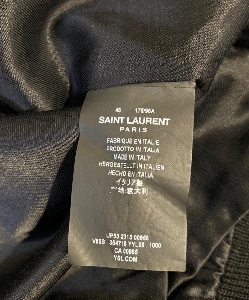 Saint Laurent Paris（サンローランパリ）Saint Laurent Paris (サンローランパリ) TEDDY JACKET/エディ期/Archive ブラック サイズ:48の古着・服飾アイテム
