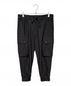 GROUND Yグラウンドワイ）の古着「Jersey Twill Military Cargo Pants」｜ブラック