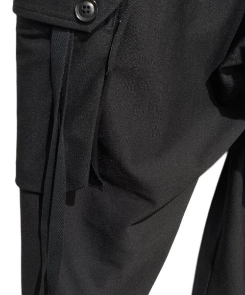 GROUND Y（グラウンドワイ）GROUND Y (グラウンドワイ) Jersey Twill Military Cargo Pants ブラック サイズ:3の古着・服飾アイテム