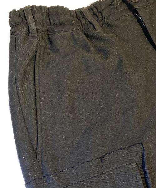 GROUND Y（グラウンドワイ）GROUND Y (グラウンドワイ) Jersey Twill Military Cargo Pants ブラック サイズ:3の古着・服飾アイテム