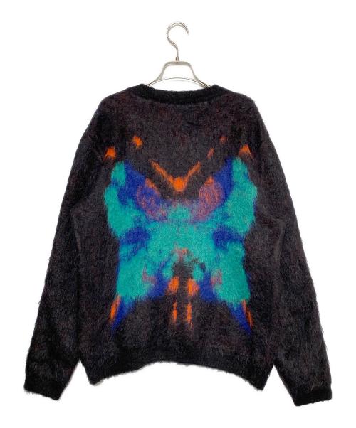 LOUIS VUITTON（ルイ ヴィトン）LOUIS VUITTON (ルイ ヴィトン) バタフライモチーフモヘア混ニット ブラック サイズ:Lの古着・服飾アイテム