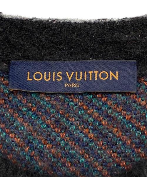 LOUIS VUITTON（ルイ ヴィトン）LOUIS VUITTON (ルイ ヴィトン) バタフライモチーフモヘア混ニット ブラック サイズ:Lの古着・服飾アイテム
