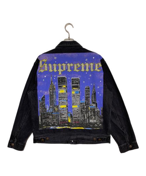 SUPREME（シュプリーム）SUPREME (シュプリーム) New York Painted Trucker Jacket ブラック サイズ:Mの古着・服飾アイテム