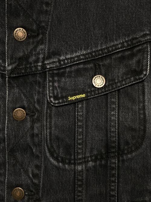 SUPREME（シュプリーム）SUPREME (シュプリーム) New York Painted Trucker Jacket ブラック サイズ:Mの古着・服飾アイテム
