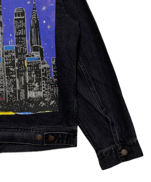 SUPREME（シュプリーム）SUPREME (シュプリーム) New York Painted Trucker Jacket ブラック サイズ:Mの古着・服飾アイテム