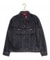 SUPREME（シュプリーム）の古着「New York Painted Trucker Jacket」｜ブラック