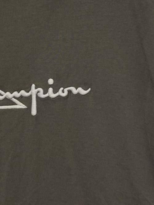 RICK OWENS（リックオウエンス）RICK OWENS (リックオウエンス) Champion (チャンピオン) Tシャツ ベージュ サイズ:Lの古着・服飾アイテム