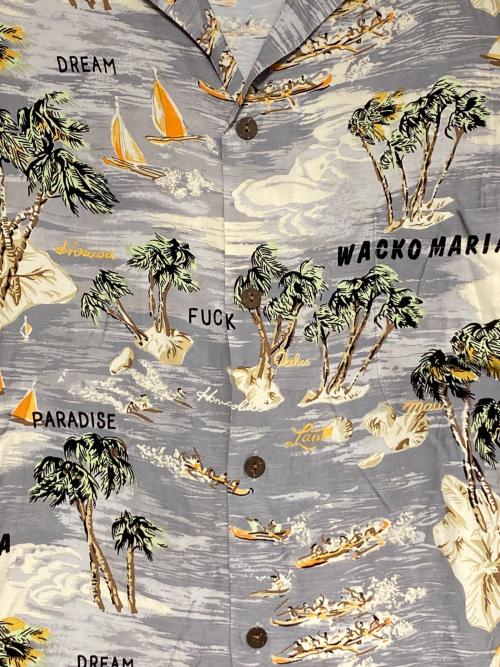 WACKO MARIA（ワコマリア）WACKO MARIA (ワコマリア) HAWAIIAN SHIRT S/S (TYPE-1) グレー サイズ:XLの古着・服飾アイテム
