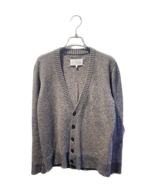 Maison Margiela（メゾンマルジェラ）Maison Margiela (メゾンマルジェラ) エルボーパッチカーディガン グレー サイズ:Sの古着・服飾アイテム