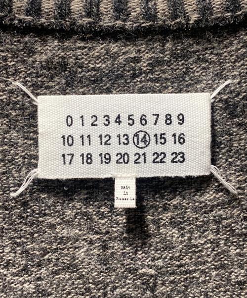 Maison Margiela（メゾンマルジェラ）Maison Margiela (メゾンマルジェラ) エルボーパッチカーディガン グレー サイズ:Sの古着・服飾アイテム
