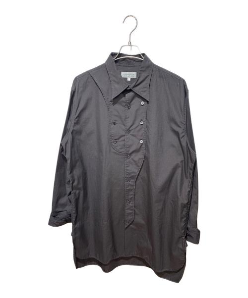 Yohji Yamamoto pour homme（ヨウジヤマモト プールオム）Yohji Yamamoto pour homme (ヨウジヤマモト プールオム) MULTI-BUTTON SHIRT ブラック サイズ:3の古着・服飾アイテム