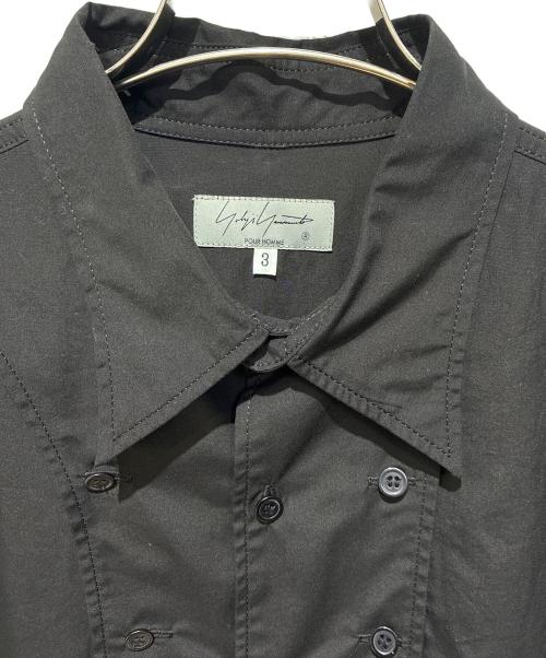 Yohji Yamamoto pour homme（ヨウジヤマモト プールオム）Yohji Yamamoto pour homme (ヨウジヤマモト プールオム) MULTI-BUTTON SHIRT ブラック サイズ:3の古着・服飾アイテム