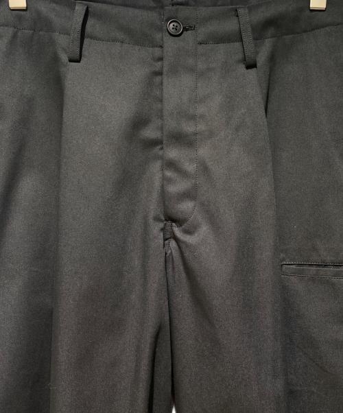 Y's for men（ワイズフォーメン）Y's for men (ワイズフォーメン) T/C TWILL COIN POCKET SIDE TUCK PANTS ブラック サイズ:2の古着・服飾アイテム