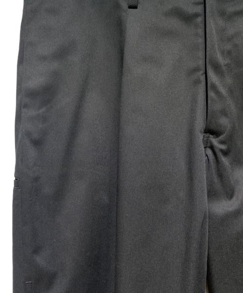 Y's for men（ワイズフォーメン）Y's for men (ワイズフォーメン) T/C TWILL COIN POCKET SIDE TUCK PANTS ブラック サイズ:2の古着・服飾アイテム