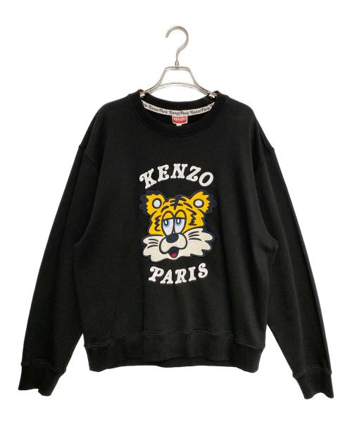 KENZO（ケンゾー）KENZO (ケンゾー) VERDY (ヴェルディ) 'KENZO VERDY Market' エンブロイダリー スウェット ブラック サイズ:Lの古着・服飾アイテム