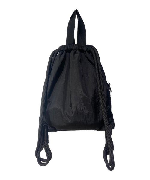 AMIPARIS（アミパリス）AMIPARIS (アミパリス) ナイロンナップサック ブラックの古着・服飾アイテム