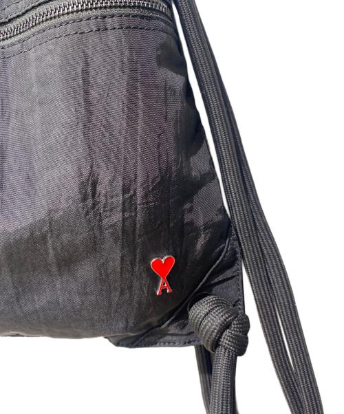 AMIPARIS（アミパリス）AMIPARIS (アミパリス) ナイロンナップサック ブラックの古着・服飾アイテム