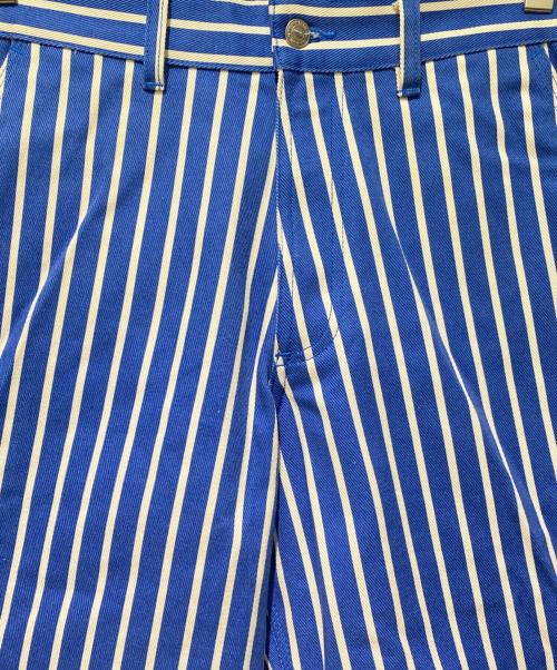 AMIPARIS（アミパリス）AMIPARIS (アミパリス) ストライプショートパンツ ブルー×ホワイト サイズ:26の古着・服飾アイテム
