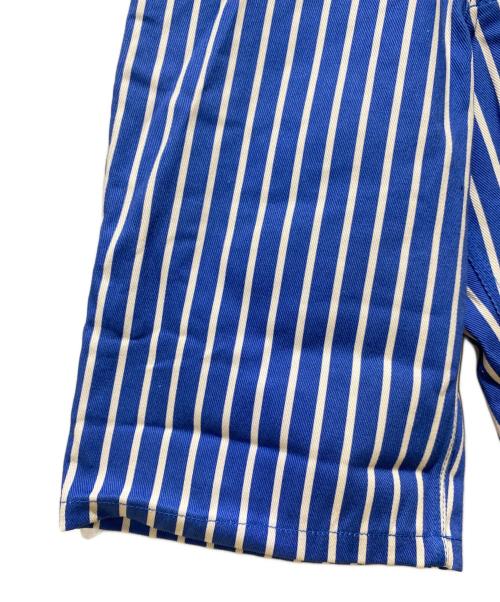AMIPARIS（アミパリス）AMIPARIS (アミパリス) ストライプショートパンツ ブルー×ホワイト サイズ:26の古着・服飾アイテム