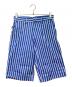 AMIPARIS（アミパリス）の古着「ストライプショートパンツ」｜ブルー×ホワイト